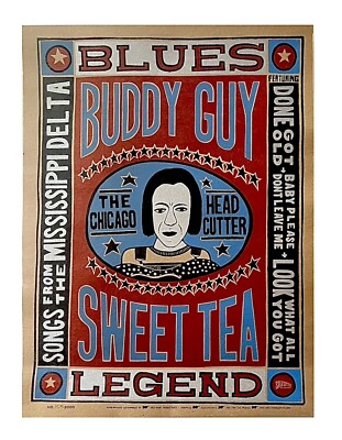 BUDDY GUY - Limited Edition - Sweet Tea - Record PROMO POSTER #1575/3000