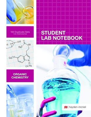 Organic Chemistry Student Lab Notebook: 100 Carbonless Duplicate Sets. Top s...