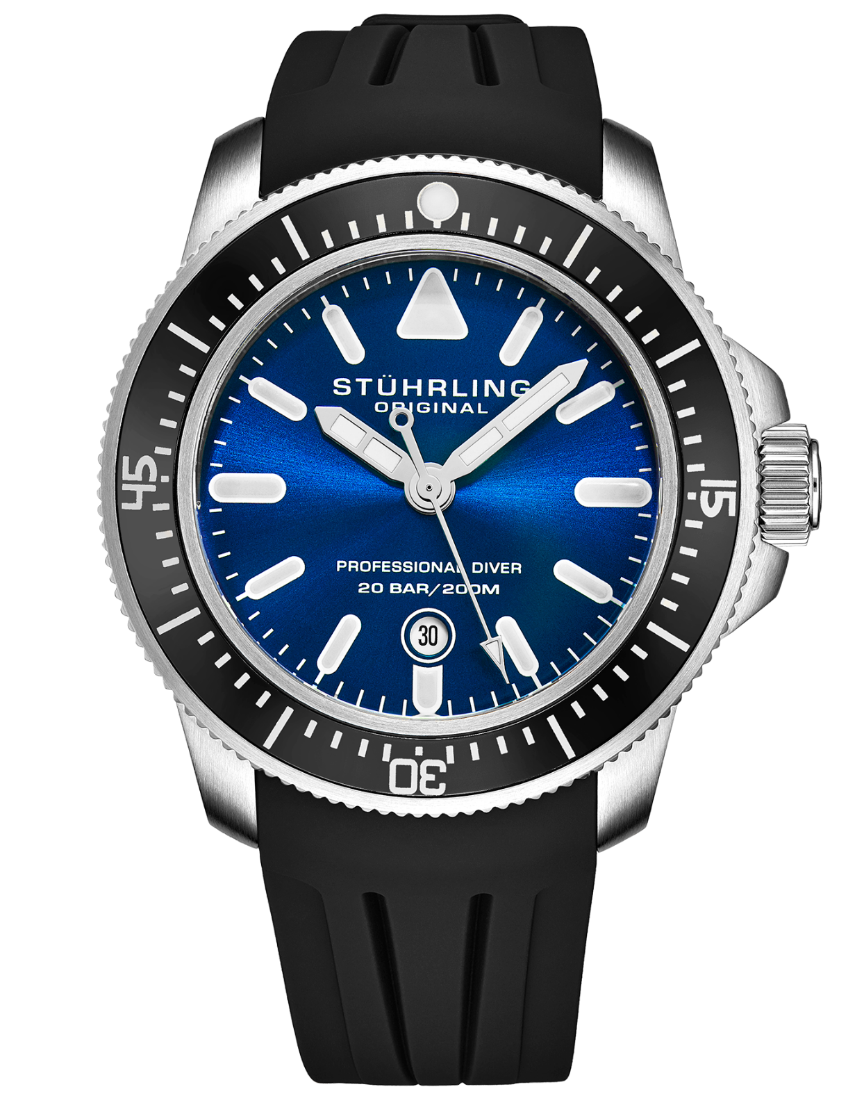 Stuhrling Depthmaster Men's 18 Jewel Swiss Automatic 200 Meter Dive