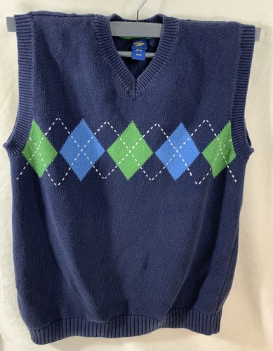90s Archive A.P.C.　Argyle Wool Vest Vintage 80s/90s Wool Knit Woodward Argyle Sweater Vest