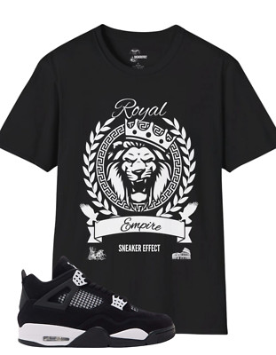 SNEAKER EFFECT TEE SHIRT to match Air JORDAN 4 RETRO 'WHITE THUNDER'