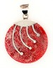 Vintage 925 Sterling Silver & Resin Pendant Necklace Fine Unisex Jewellery .JPG