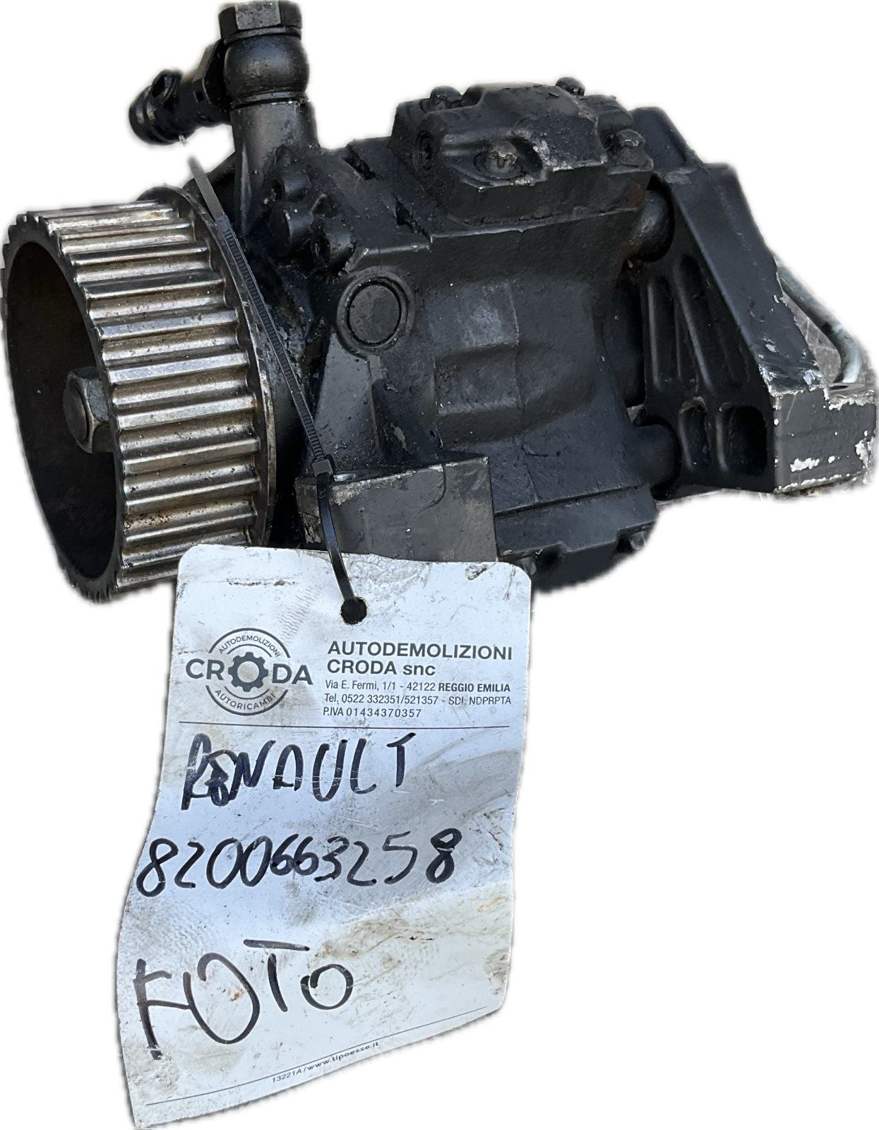 Pompa iniezione per modello RENAULT MEGANE CLIO codice ricambio 8200663258