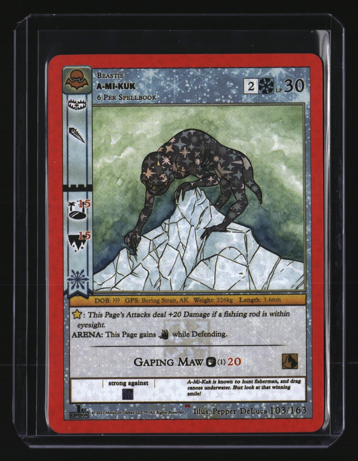 かえるさん専用1 MetaZoo A-MI-KUK 103/163 Reverse Holo (2021 Nightfall 1st