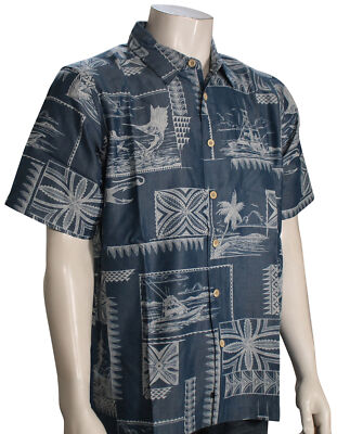 Рубашка Quiksilver Waterman Bill SS на пуговицах - Майоликовая рыбка Билл - Новинка