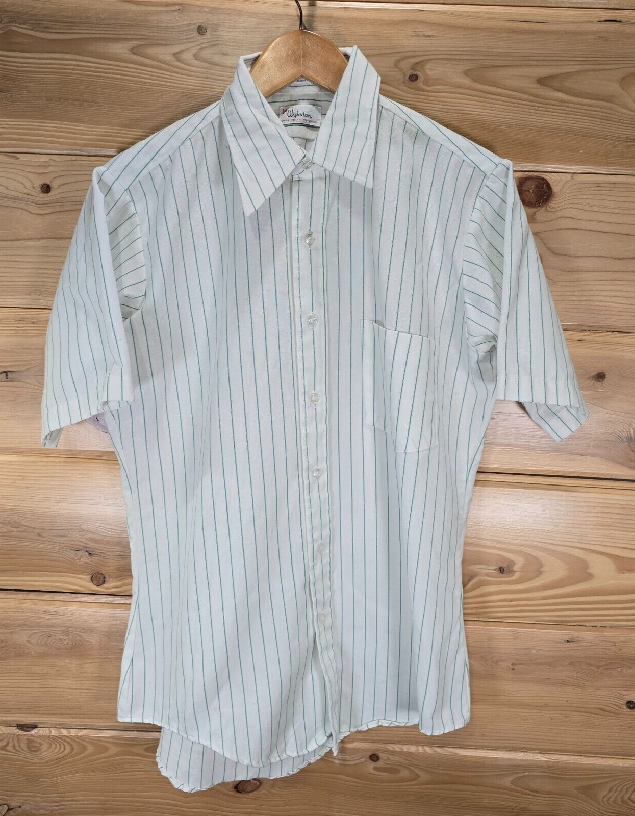60’s Tapered’n’DONLIN Shirt Vintage 1960s Donlin Red Dagger Collar Button Up Shirt