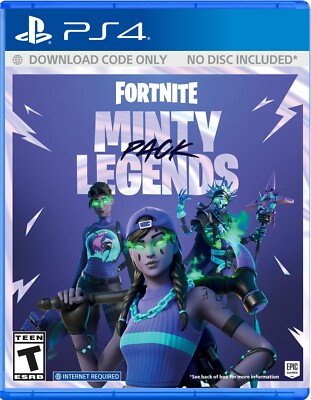 Fortnite Minty Legends Pack No Disc Playstation 4 PS4 New Sealed