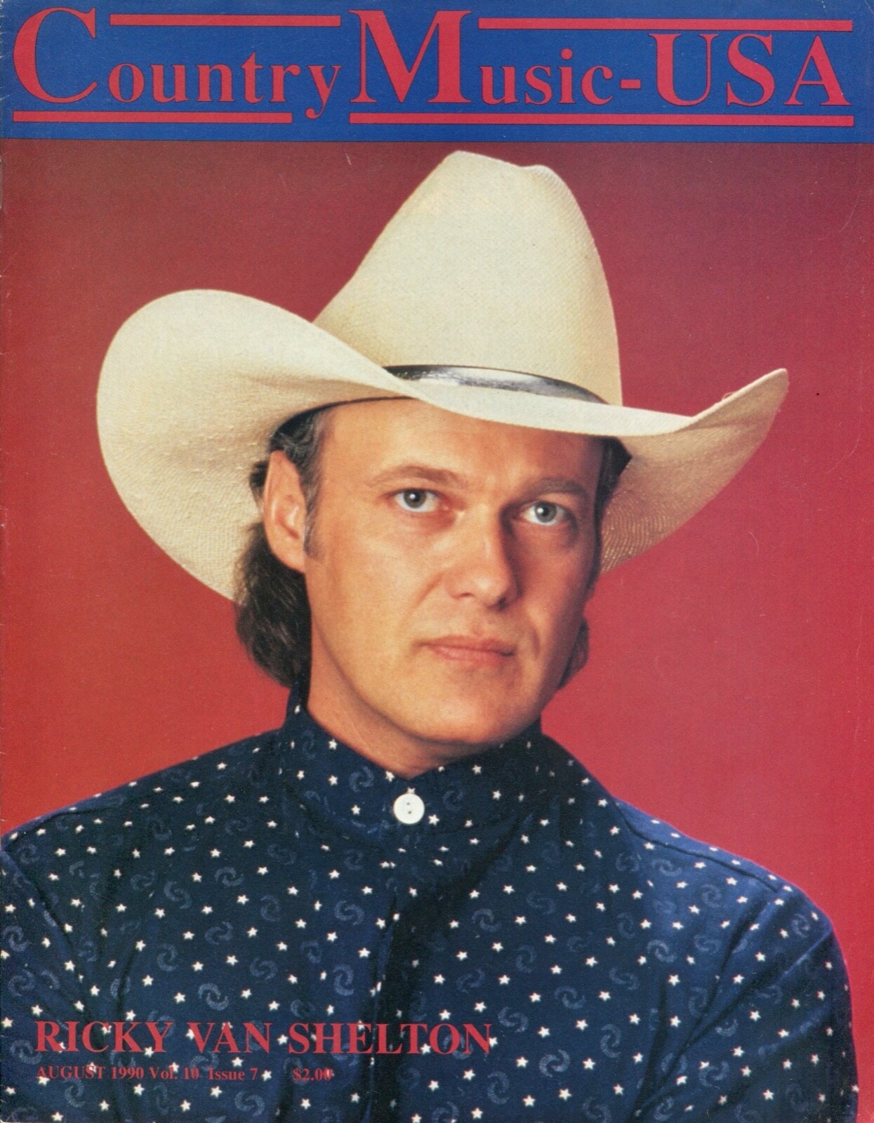RICKY VAN SHELTON ~~ Country Music USA Magazine ~~ August 1990 ~~ D-3-3 |  eBay