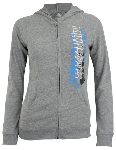 Adidas NBA Girls Youth (7-16) Толстовка с капюшоном на молнии Minnesota Timberwolves All Net