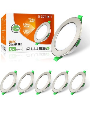 10w ALUSSO  Recessed Flat Panel Ceiling Lights Dimmable Spotlights Ultra Slim
