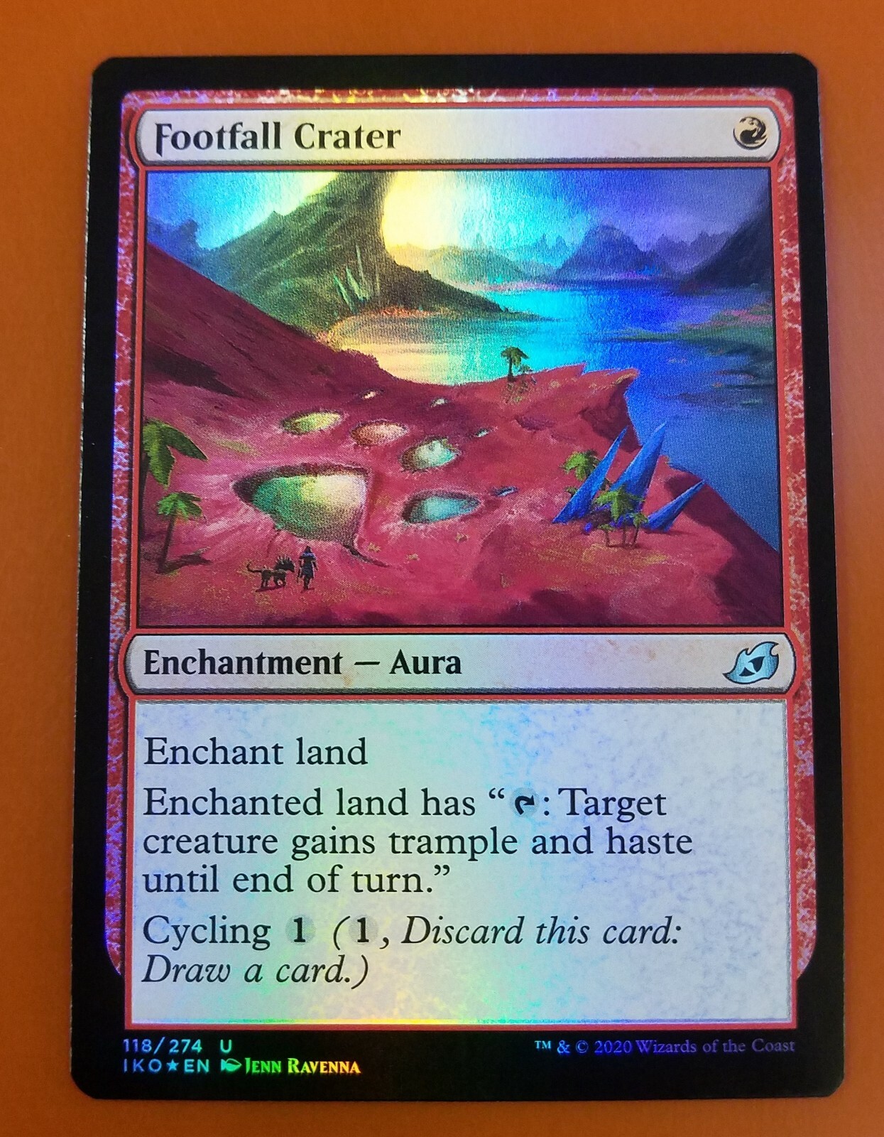 1x Footfall Crater | FOIL | Ikoria Lair of Behemoths | MTG