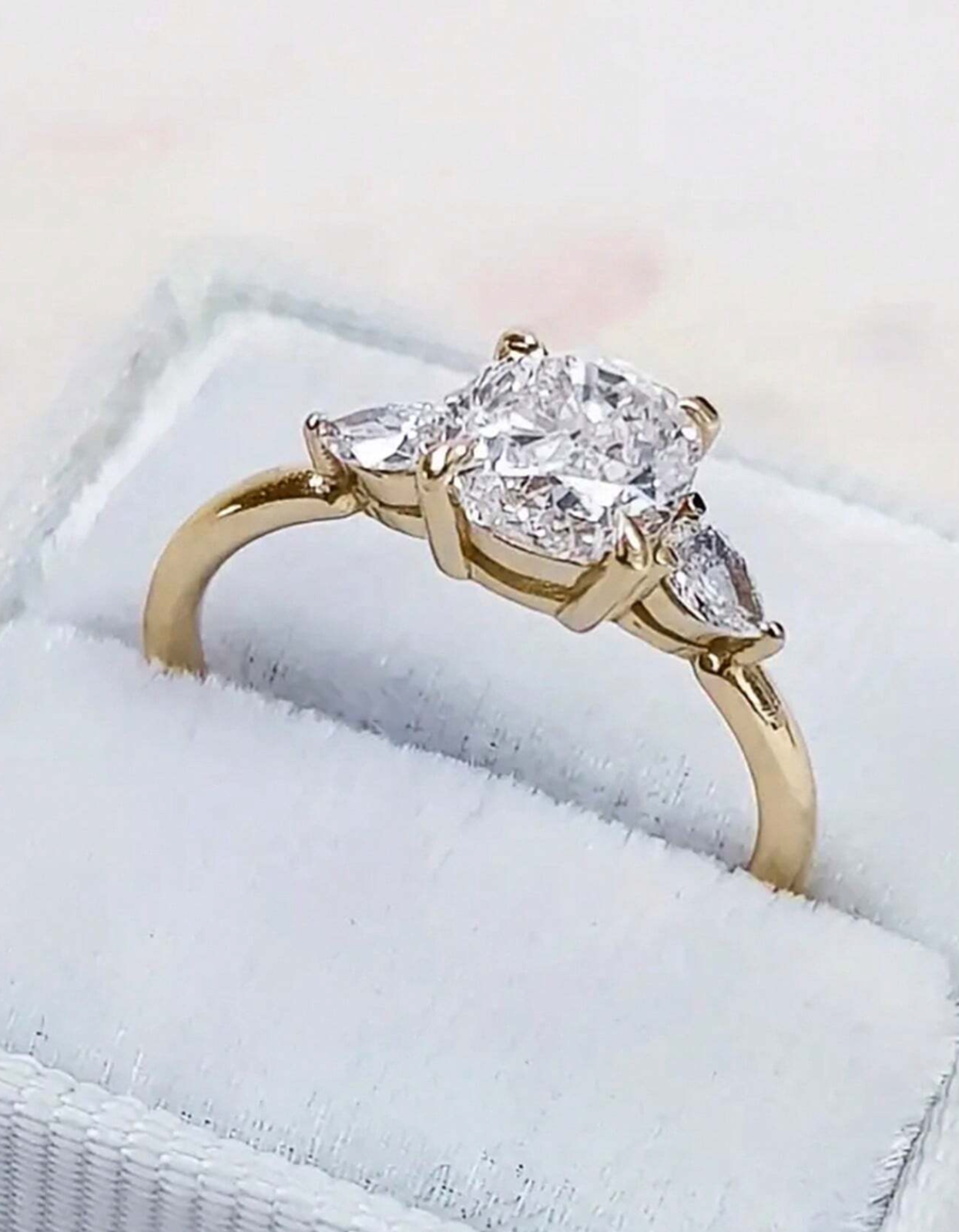 Anillos Sortija Aro Joyeria de Oro 14K Para Mujer Joyeria con Piedras Brillantes