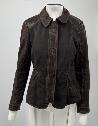 Armani Collezioni Women's Brown Genuine Leather+Cotton Full