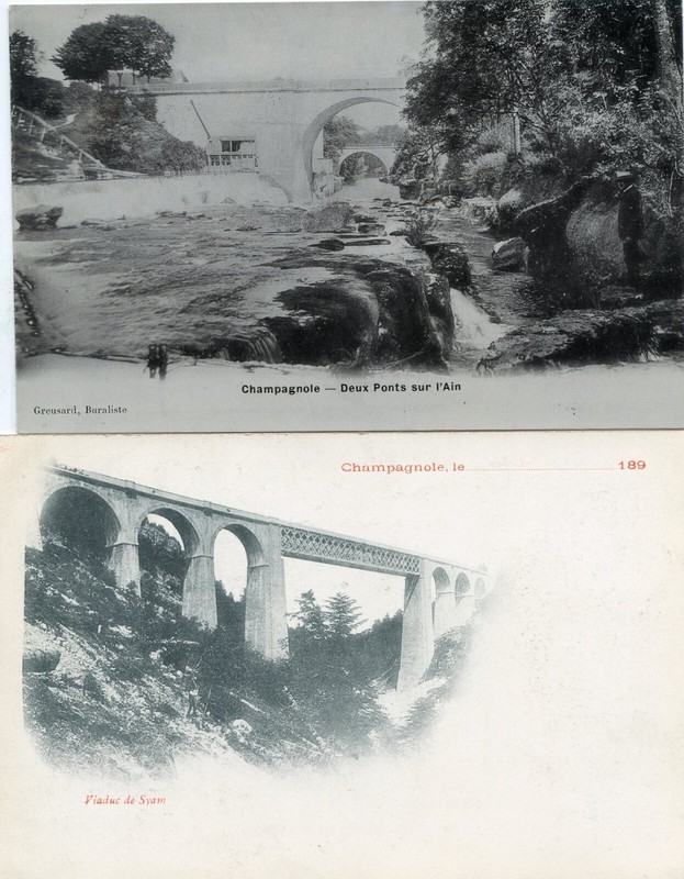 *24838 Lot De 2 Cartes Champagnole