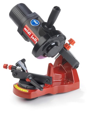 11909008 Midi Jolly-N 120v Universal Saw Chain Bench Grinder, Red