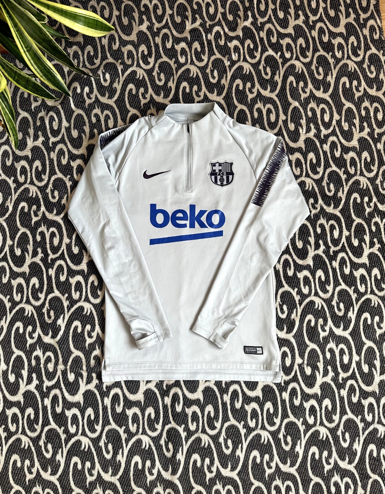 Nike FC Barcelona Training Zip Longsleeve 894316-015 | eBay