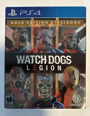 Watchdogs Legion Gold Edition Steelbook Brand New PS4 PlayStation 4 Watch Dogs 