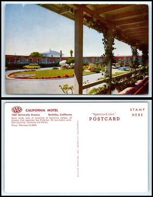 CALIFORNIA Postcard - Berkeley, California Motel S16