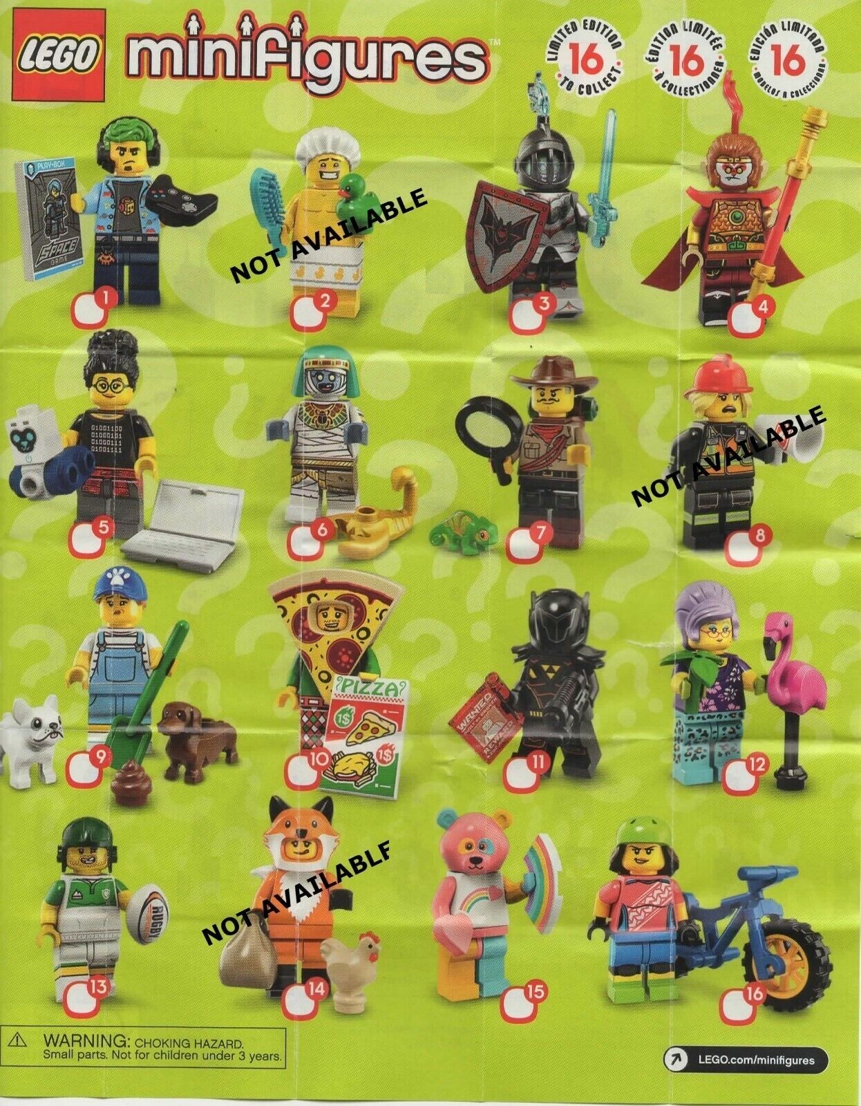 NEW LEGO MINIFIGURES SERIES 19 - 71025 - See DROP LIST for NEW LEGO MINIFIGURES SERIES 19 - 71025 - See DROP LIST for