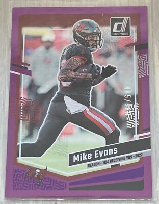 Mike Evans - 2023 Panini Donruss Football SEASON STAT LINE #'d /500 - Tampa Bay