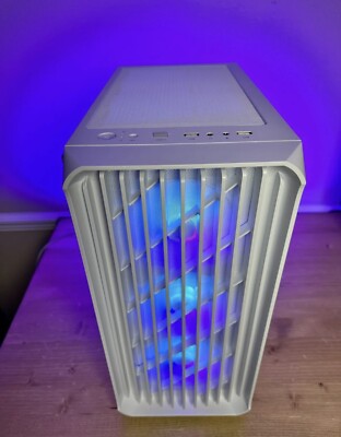 Custom White Gaming PC Intel i7 8gb