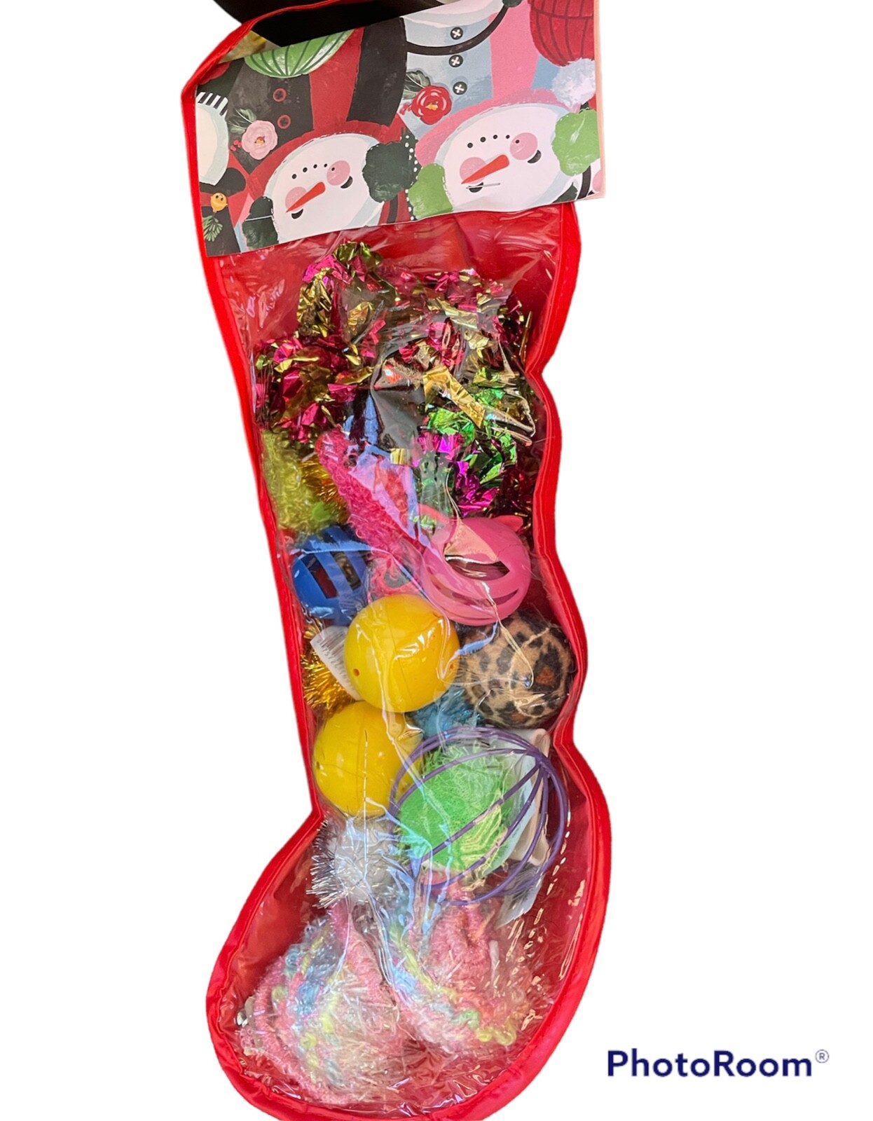 Vo-Toys 24 Piece Cat toy Ball & Mouse Catnip Holiday Stocking Christmas Mice