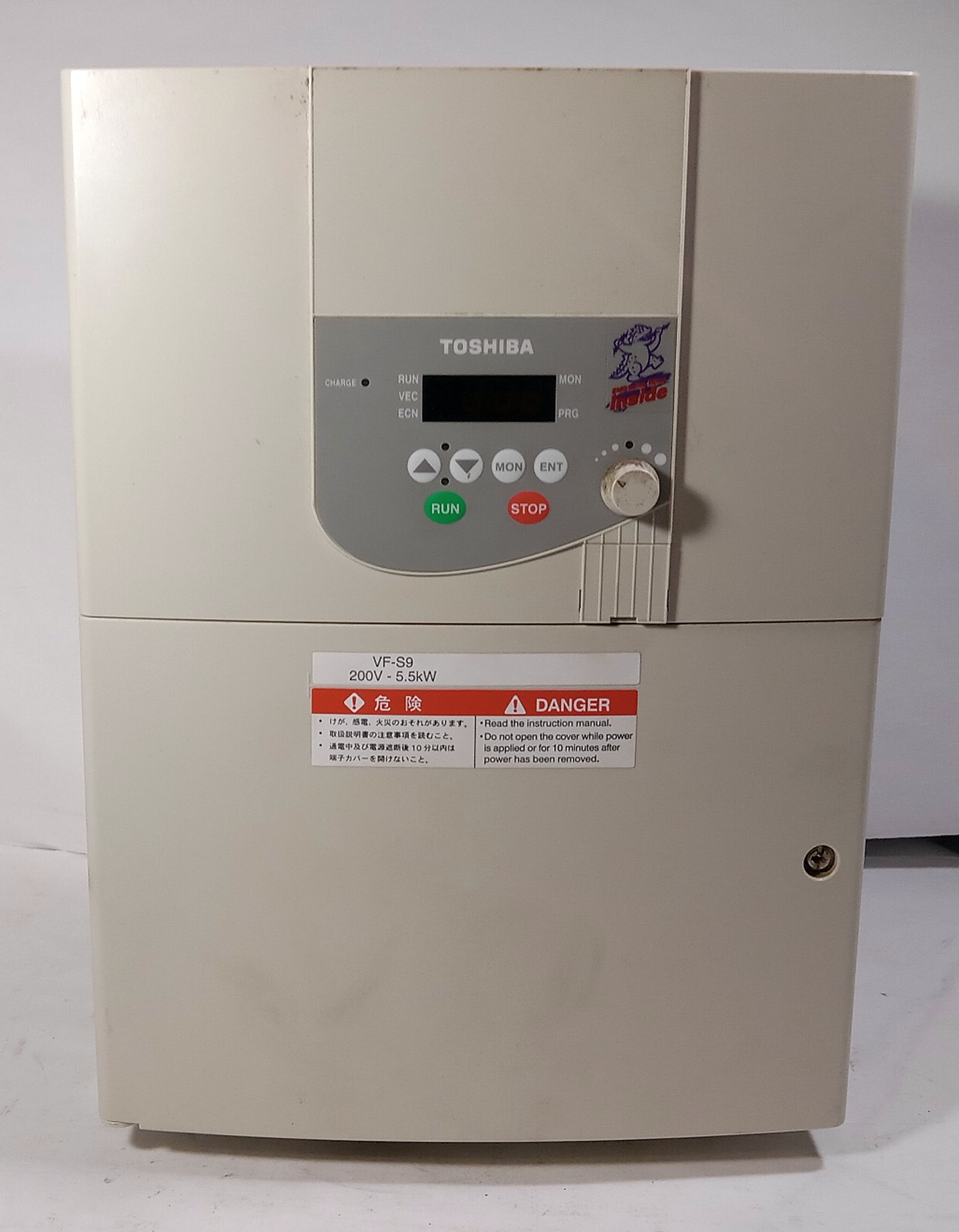 1 USED TOSHIBA VFS9-2055PL-WN(1) TRANSISTOR INVERTER DRIVE