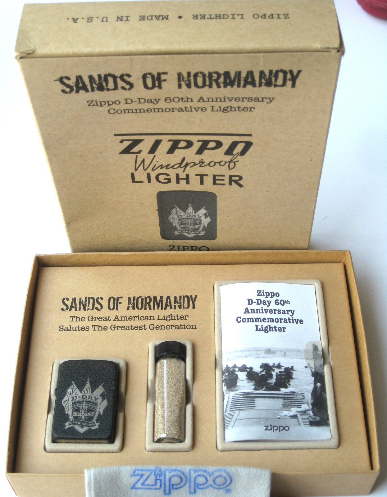 未開封 ZIPPO SANDS OF NORMANDY 上陸作戦60周年限定 ZIPPO PREVIOUSLY COLLECTED Not Used SANDS OF NORMANDY
