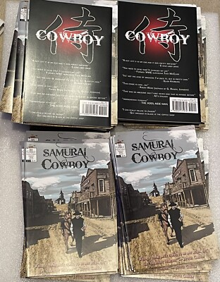 Lot 100 Samurai Cowboy Comic Books By Big Stick Comics Johnson Ryder Emond