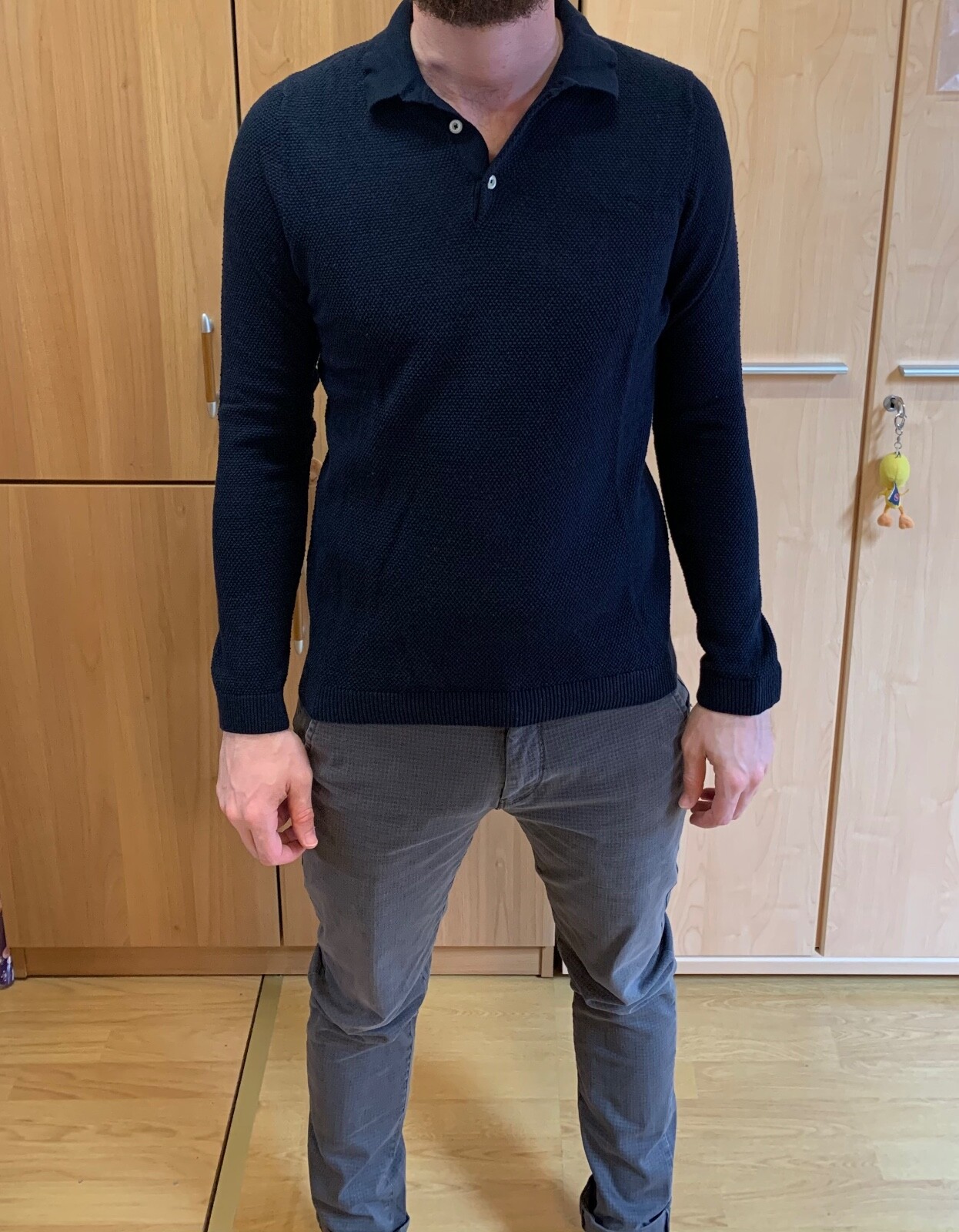 Polo a maniche lunghe blu Tailor Alcott S | eBay