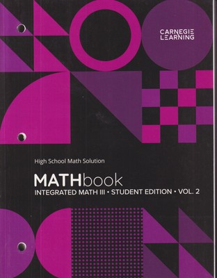 High School Math Solution, MATHbook: Integrated Math III(Student Edition, Vol 2)