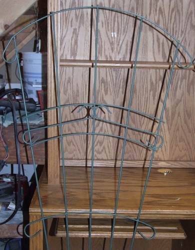 2 Green Metal Trellises