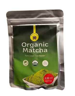 Organic Matcha Green Tea Powder 100% Pure Matcha  3.52oz