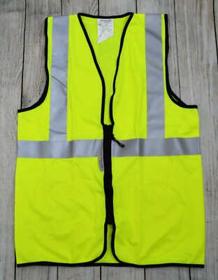 OccuNomix LUX-SSGZ Class 2 High Visibility Premium Standard Safety Vest Yellow M