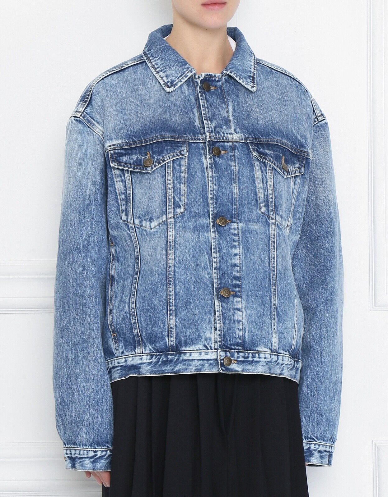 Maison Margiela Oversized Denim Jacket in Blue Size IT 42 Maison Margiela Oversized Denim Jacket in Blue Size IT 42