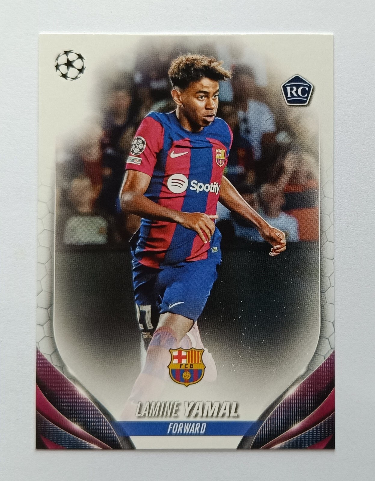 Lamine Yamal 2023-24 Topps Chrome UCC UEFA RC Rookie Wonderkids 