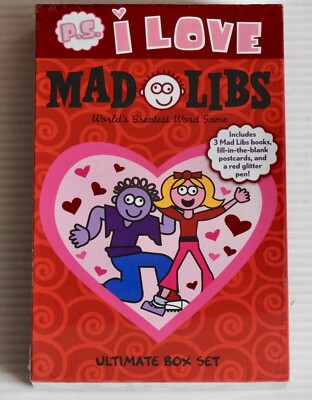 P.S. I Love Mad Libs Ultimate Box Set: World's Greatest Word Game~New & Sealed!