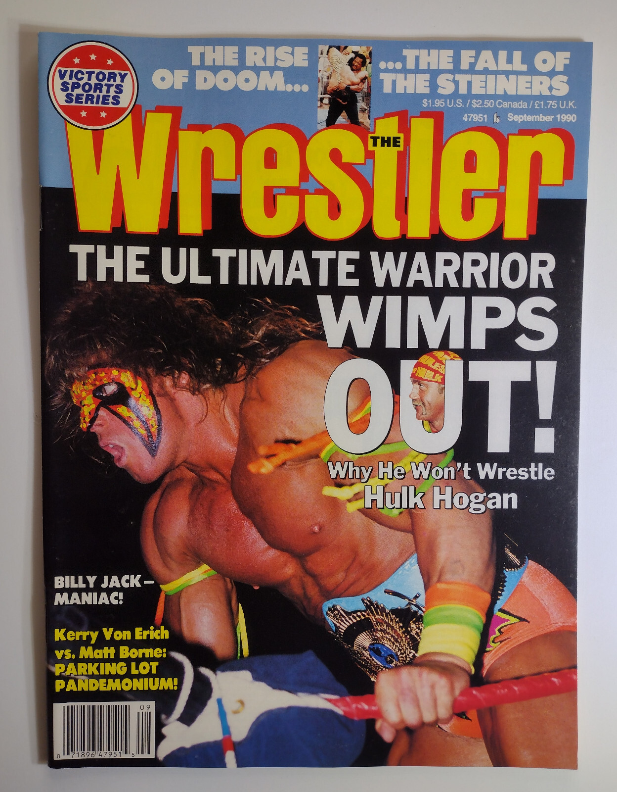 WWF Magazine 1990年9月号 WWF Magazine September 1990 HULK HOGAN Hulkamania Vintage