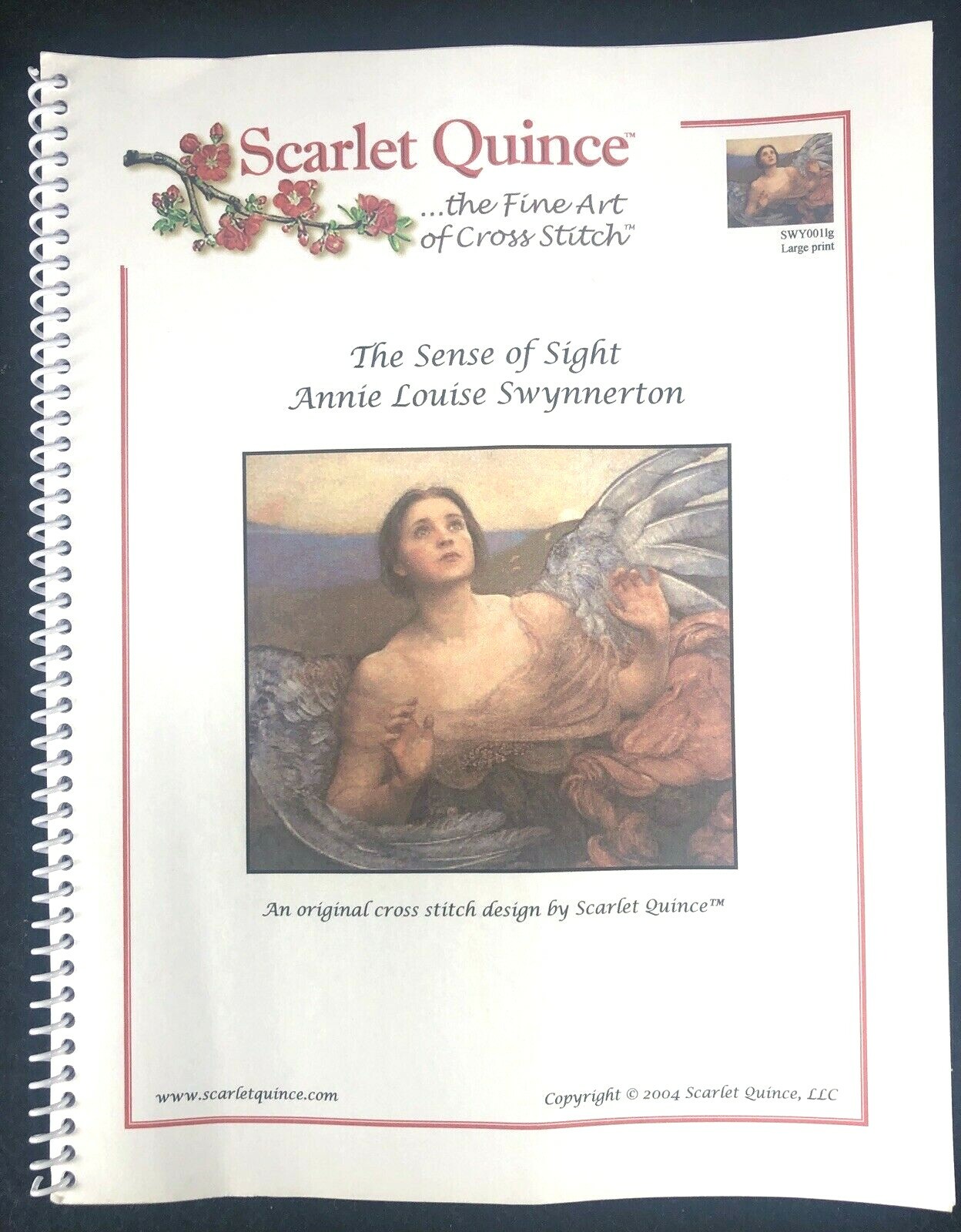 Chart Large Print Scarlet Quince Sense Of Cross Stitch