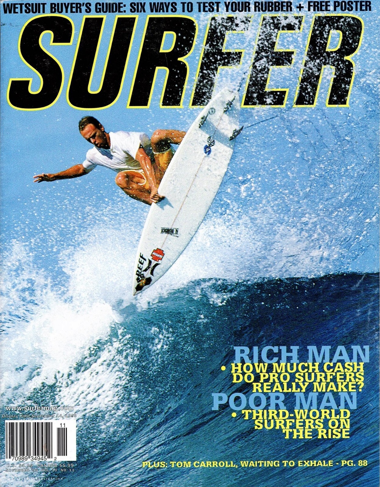 Surfer Magazine / Vol. 40 / No. 11 / November 1999 / Surfing
