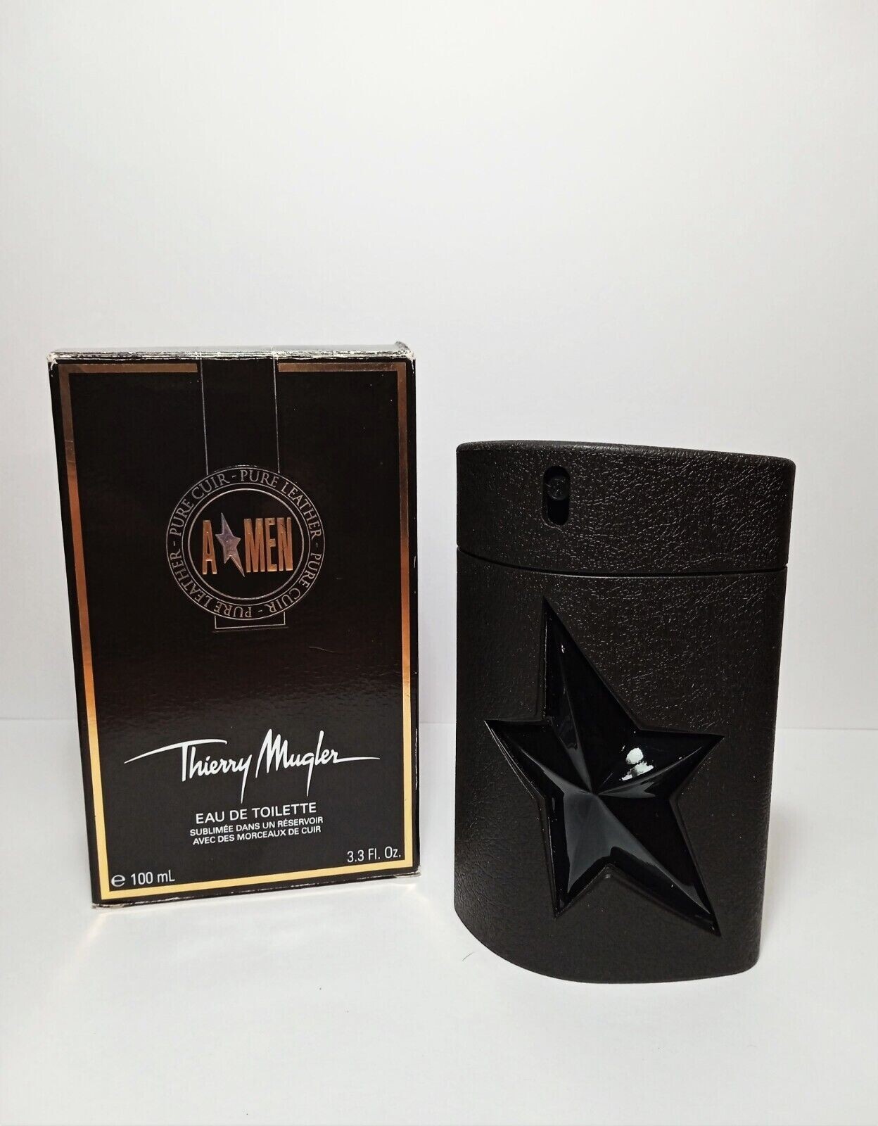 香水(男性用) Thierry Mugler Amen Pure Leather 100ml Thierry Mugler A MEN PURE LEATHER Eau De Toilette Spray 3.3