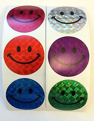 100 Happy Foil Rainbow Silly Smiley Face Stickers Teacher Supply Party Favors 100 Happy Foil Rainbow Silly Smiley Face Stickers Teacher Supply Party Favors