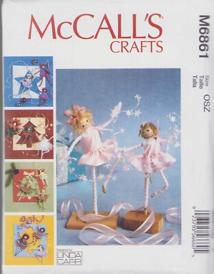 Ballet Fairy Pixi Dolls & CLothes Skirts Aprons Tops Crafts McCalls 6861