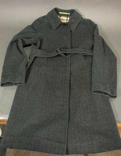 Burberry London Fireman Jacket Spring Coat Size 7 Black Burberry London Fireman Jacket Spring Coat Size 7 Black