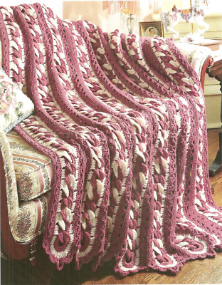 Around We Go Mile-A-Minute Afghan Crochet Pattern INSTRUCTION pages