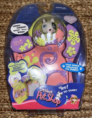 Littlest Pet Shop Paws Off! Electronic Diary Journal Bull Terrier Dog BRAND NEW!