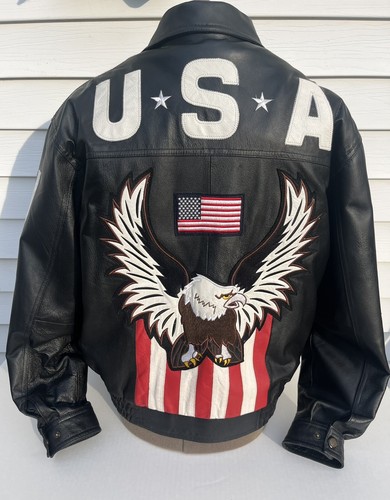 ジャケット・アウター leather jacket Made in USA New Men Designer Genuine Lambskin Soft Biker Leather Jacket