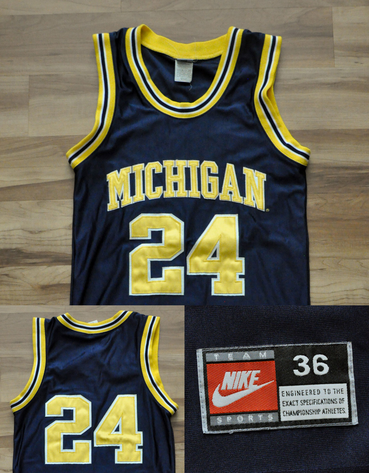 Jimmy King #24 Michigan Wolverines Nike Jersey Basketball