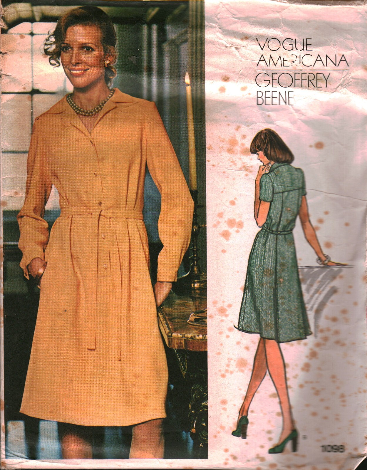 1098 Vintage Vogue Sewing Pattern Misses Loose Fitting A