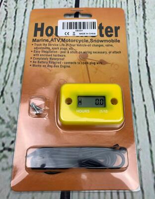 Docooler Inductive Hour Meter Marine ATV Motorcycle Dirt Ski Waterproof Boat Bik